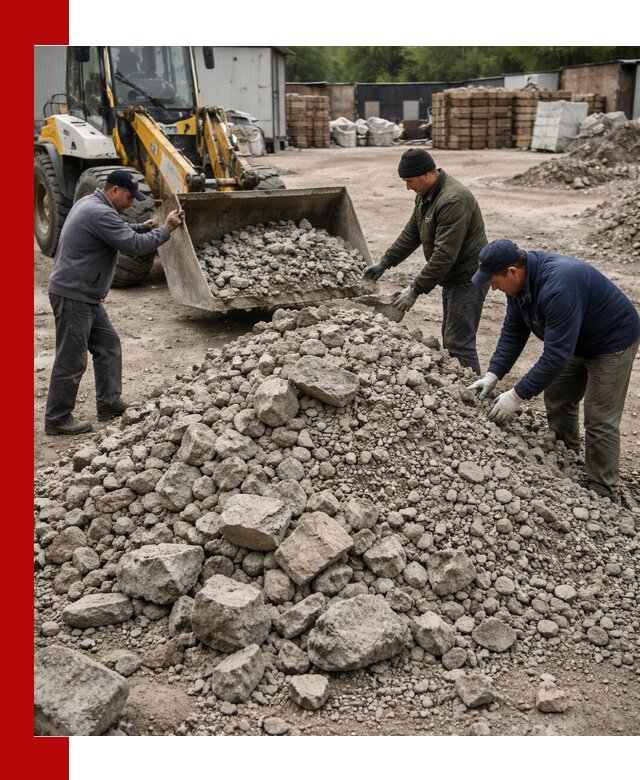 Демонтаж и вывоз бой бетона в Азове