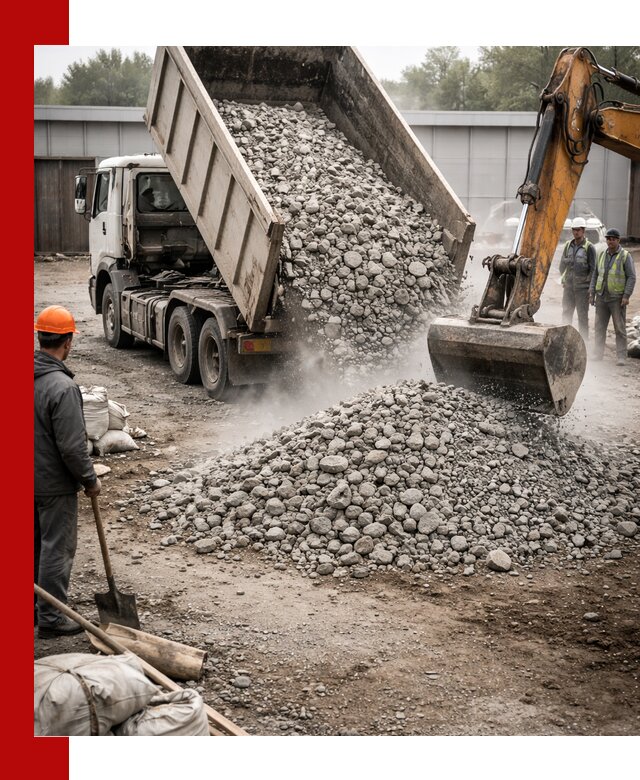 Доставка дробленого бетона в Азове оптом и в розницу