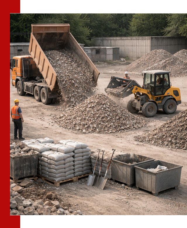 Вторичные материалы для отсыпки в Азове — поставка и доставка