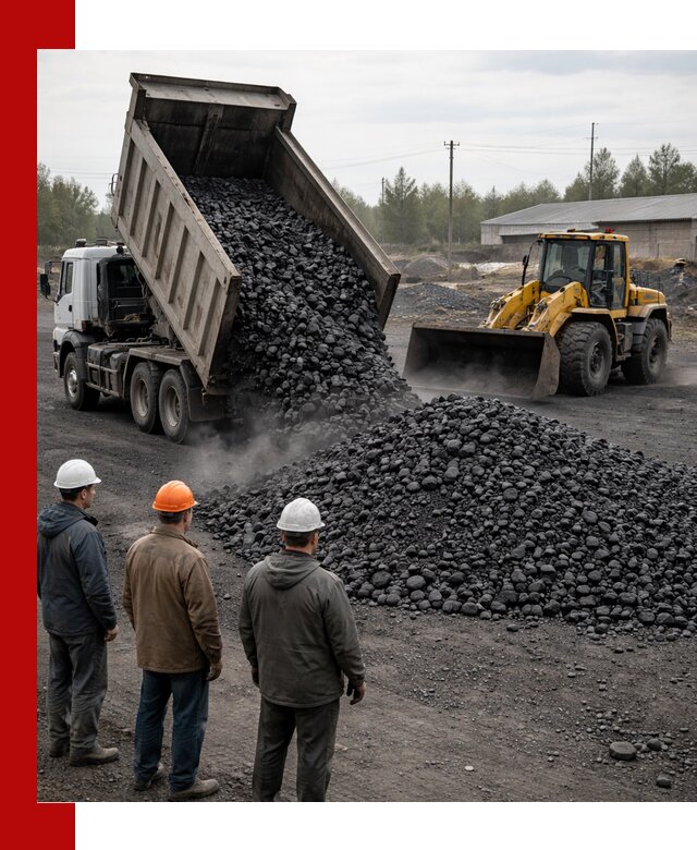 Доставка угля антрацита в Азове с самосвалами и погрузкой