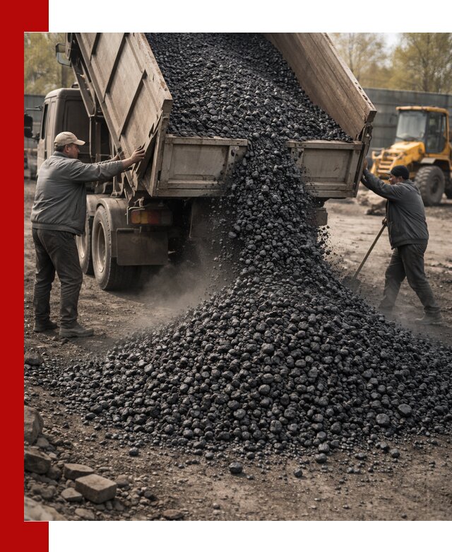 Доставка угля семечка самосвалами в Азове