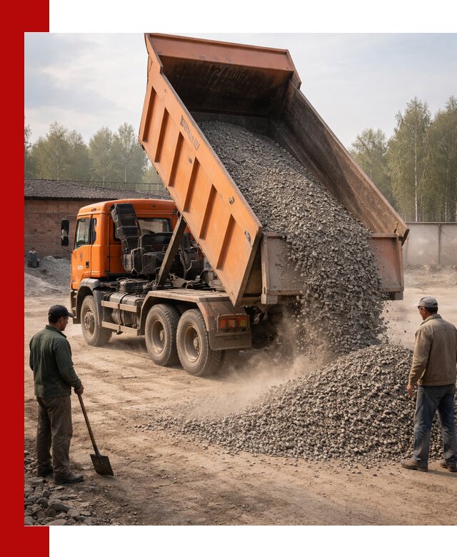 Доставка самосвалом 20 м3 в Азове быстро и надежно