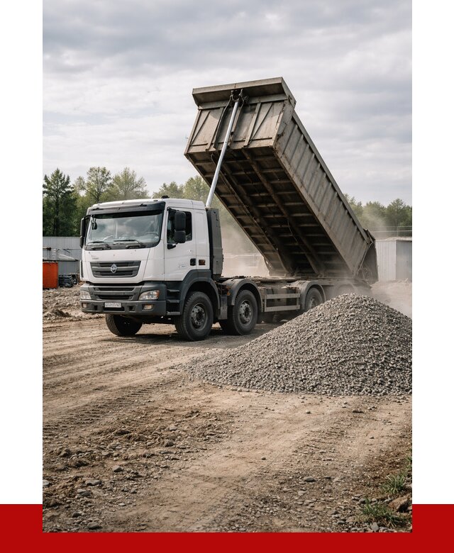 Доставка самосвалом 40 кубов в Азове от 9242 р. | ПРОНЕРУДАзв