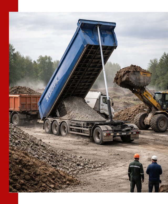 Аренда тонар 40 тонн в Азове с доставкой материалов