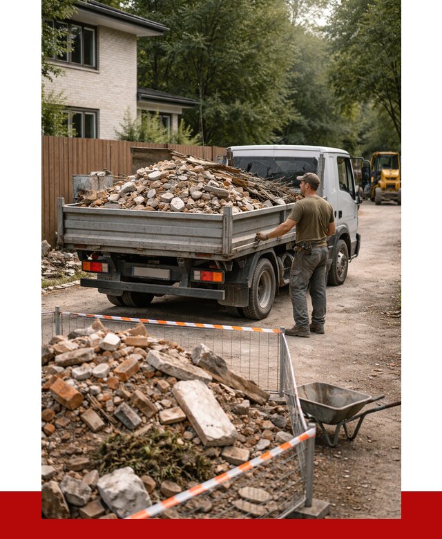 Вывоз строительного мусора с погрузкой в Азове от 7702 р | ПРОНЕРУДАзв