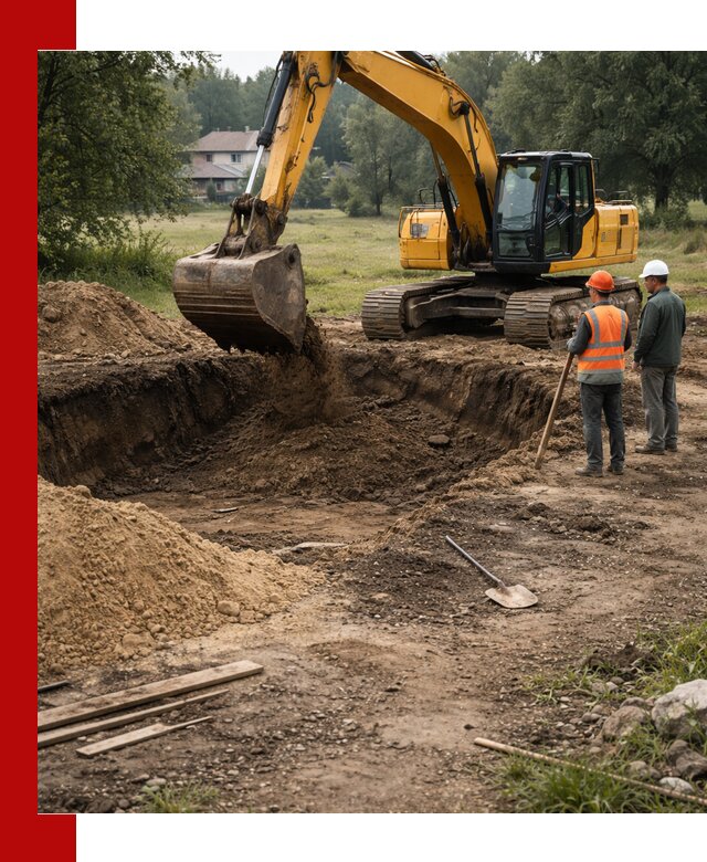 Рытье котлована под фундамент в Азове (быстро и недорого)
