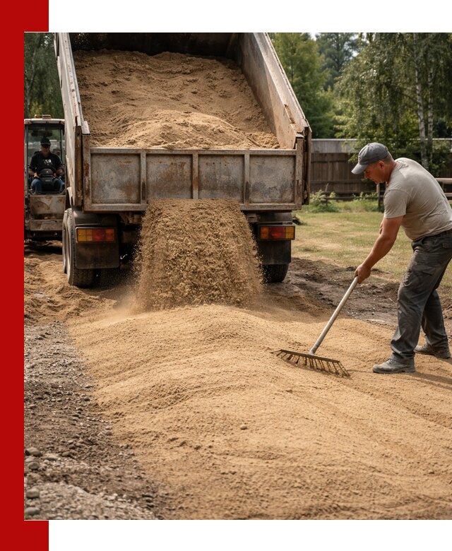 Отсыпка участка песком в Азове быстро и качественно