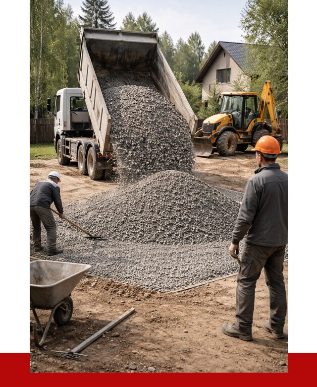 Отсыпка участка щебнем в Азове от 6675 р. ПРОНЕРУДАзв