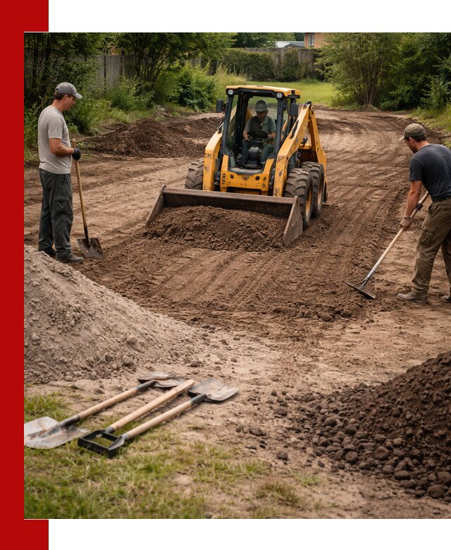 Планировка участка грунтом с вывозом и доставкой в Азове