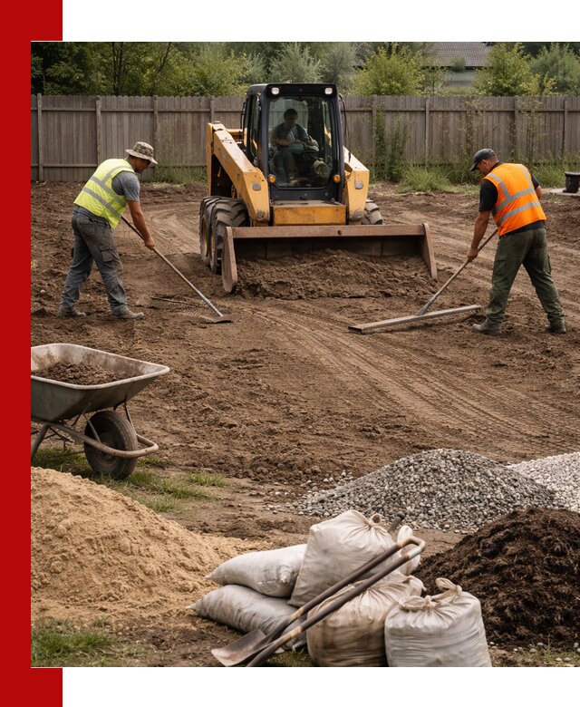 Выравнивание участка под строительство и благоустройство в Азове