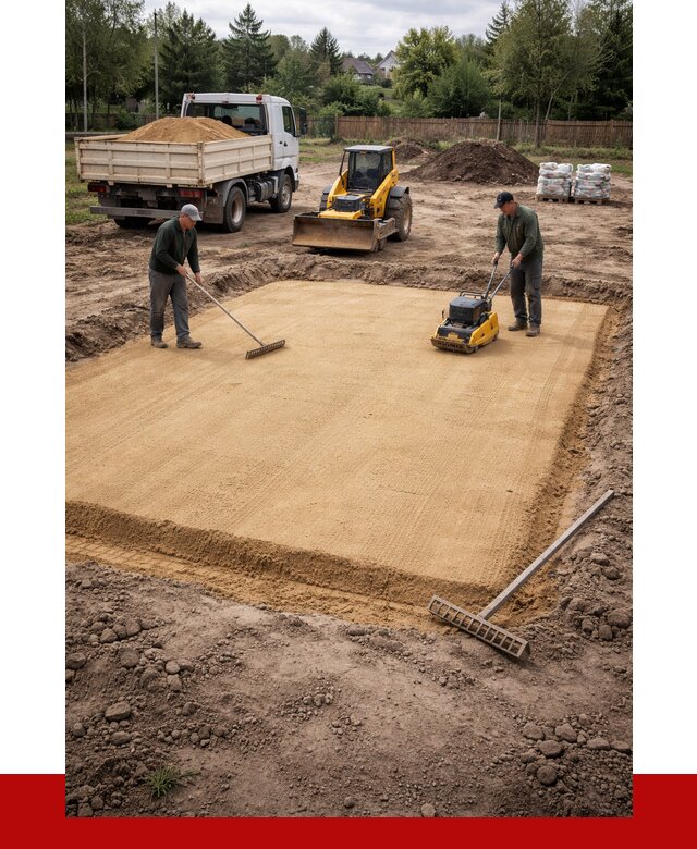 Устройство песчаной подушки в Азове от 4621 р. ПРОНЕРУДАзв